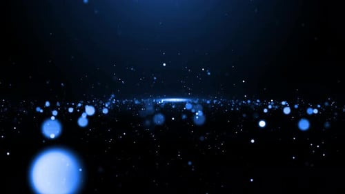 Blue Particles Background Loop