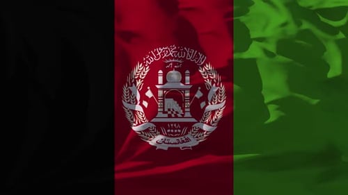 Waving Flag Of The Afghanistan