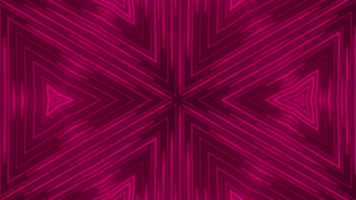 Abstract Glowing Neon Lines Kaleidoscope Background Loop