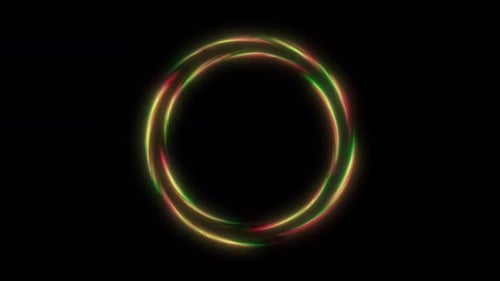 Circle energy effect. Abstract Swirl ring and energy. Circle Neon energy ring. Space energy hole.