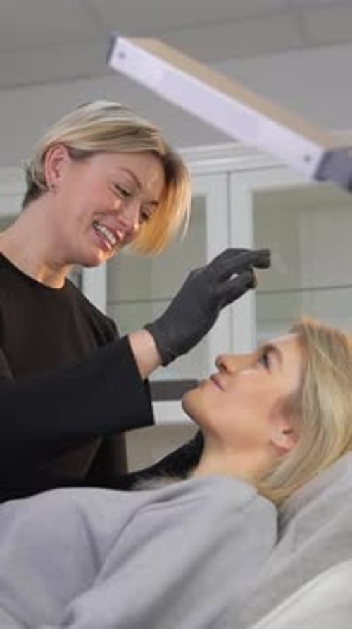 Adults in Workplace Attending to Beauty Procedure