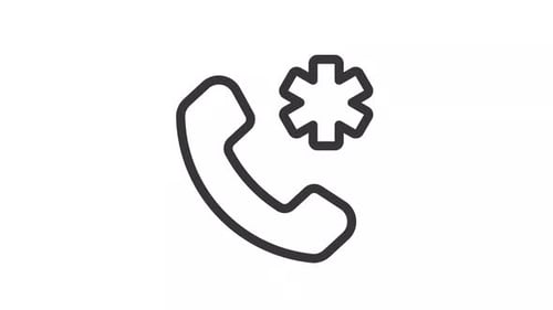 Emergency call line animation