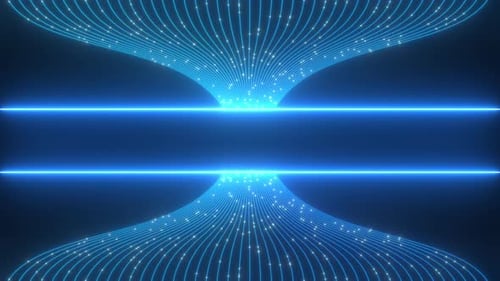 Futuristic Blue Stream Lines Digital Background Reveal