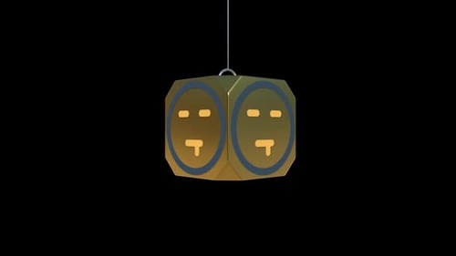 Golden Geometric Cube Shatter Reveal Opener