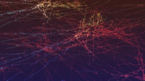 Abstract Glowing Plexus Network Connection Background Animation