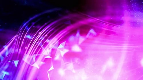 Stunning vibrant purple abstract background with dynamic star bursts and flowing light trails for mo