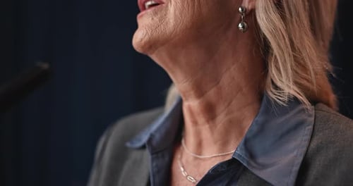 Speaker Presents at Corporate Event