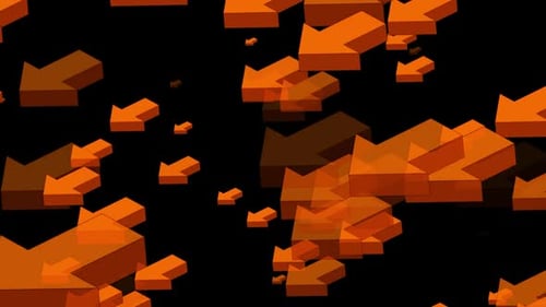 Yellow Arrow Loop Animation Alpha Background