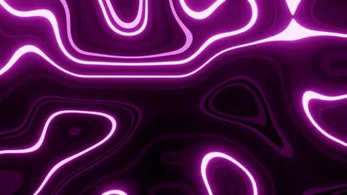 Purple Neon Party Waves Background Vj Loop HD