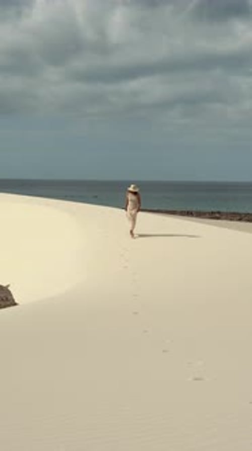 A Serene and Peaceful Beach Walk on a Beautifully Tranquil and Calming Shoreline and Coastline