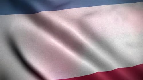 Dynamic Waving Flag Background with Colorful Light Shift