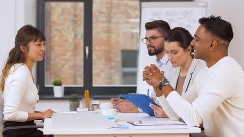 Job Interview with a Potential Employee in Office