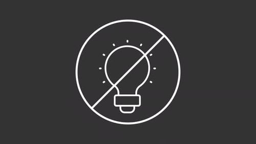 Aucune animation de ligne blanche en lumière vive