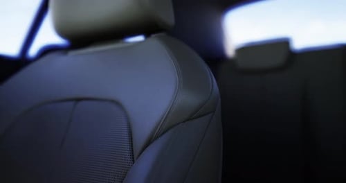 Modern Luxury Car Interior Seat with Detailed Leather