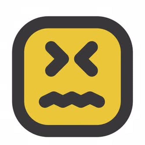Animated Grimacing Face Emoji Icon Loop