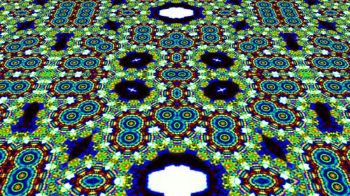 Dynamic Abstract Kaleidoscope Patterns Background Loop
