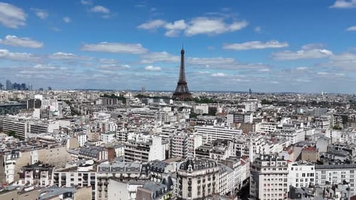 Paris Skyline At Paris In France Island France.