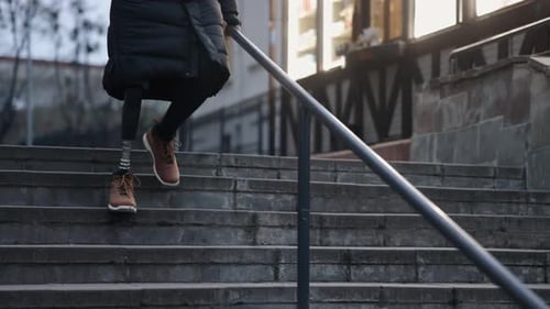 Staircase Descent Prosthetic Leg Descending Challenge