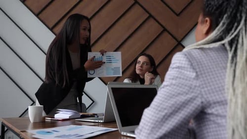 Business Women Working in a Modern Office