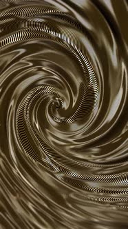 Vertical video - Elegant Golden Metallic Spiral Motion Background