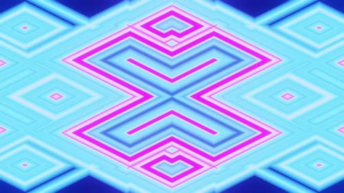 Party Background Vj Loop Blue And Perple X Letter 4K