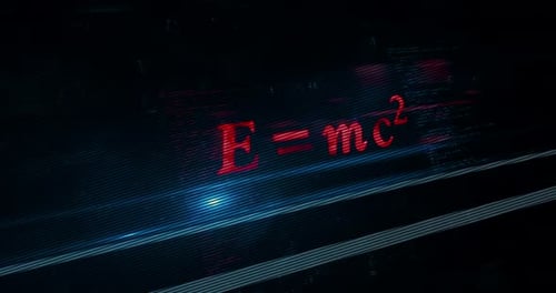 Formules physiques, symbole, concept abstrait
