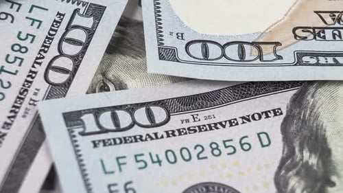 Close Up of New Hundred Dollar Bill