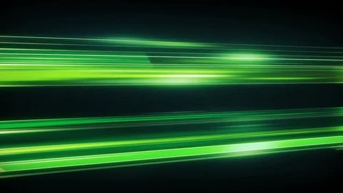 Futuristischer Loop-Hintergrund mit grünen Lichtstreifen