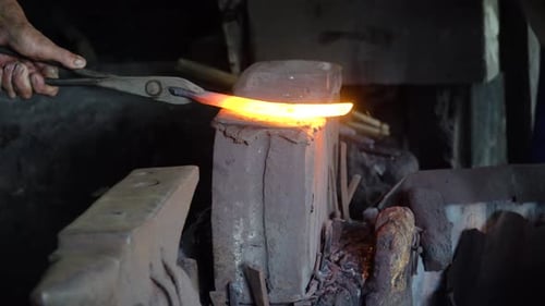 Anvil in a Blacksmith Workshop
