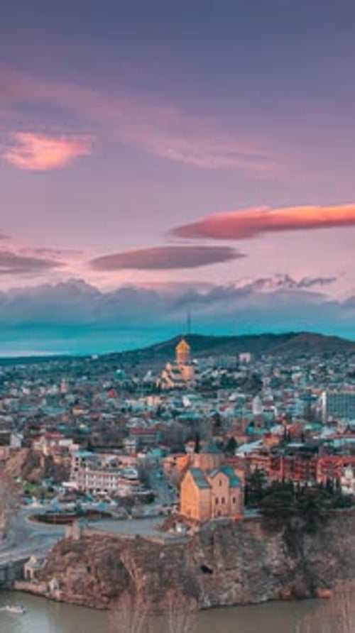Tbilisi Georgia Elevated Top Scenic