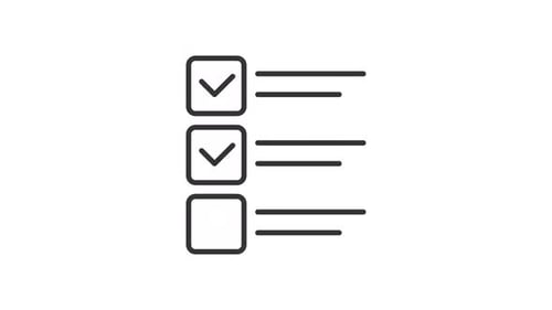 Animated Checklist Icon with Check Marks Appearing