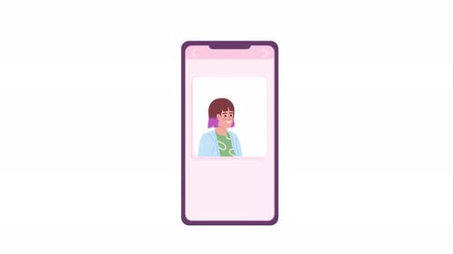 Animated Smartphone UI with User Profile Display