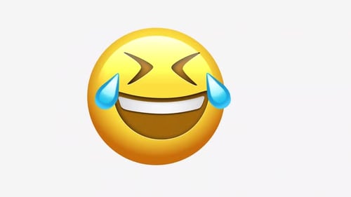 Animated Tears of Joy Laughing Emoji Icon