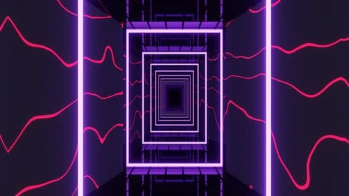 Endless Journey in the Pink Hallway VJ DJ Loops