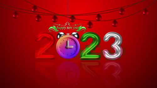 Happy New Year 2023 Loop Animation