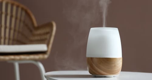 Humidifier Vapor Steam for Home Aromatherapy on Table