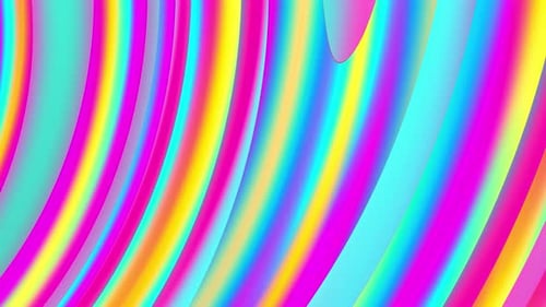 Vibrant Fluid Waves Abstract Background Loop