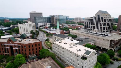 Aerial Pullout Greenville SC, Greenville South Carolina