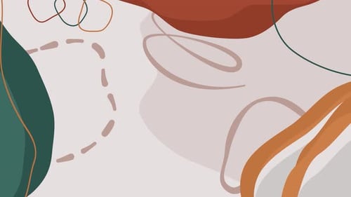 Animated Abstract Organic Shapes Background Loop