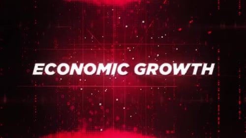 Economic Growth Futuristic Digital Technology Background