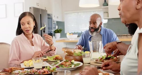 Family and Friends Enjoy Sunny Meal Together