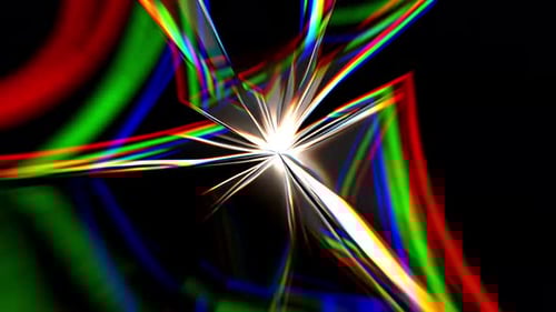 Colorful Abstraction Creates a Vibrant Display on Black Background in Art