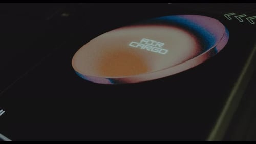 Futuristic Digital Air Cargo Graphic