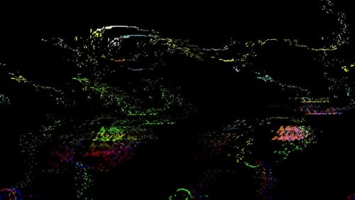 Colorful Abstract Digital Glitch Effect Loop