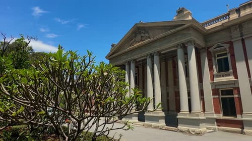 Supreme Court Western Australia legal law court building columns wide bushes Perth