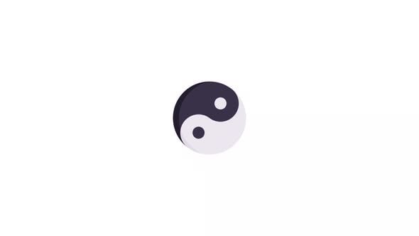 Yin Yan Icon Animation, Elements Motion Graphics ft. alpha channel ...