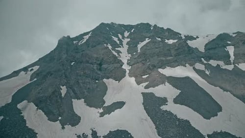 Aerial view of the mountain peak
