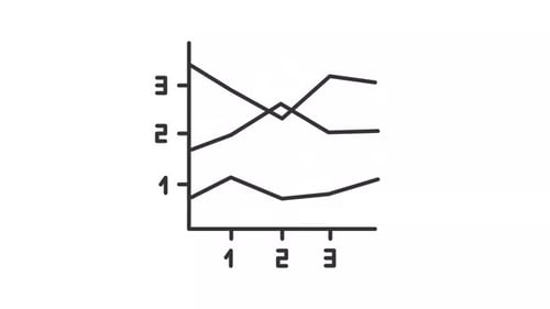Animated area chart icon