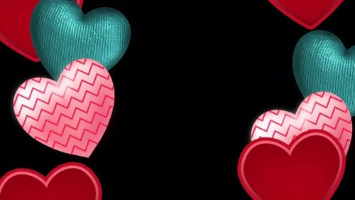 Heart Ballons Animation | 4K Alpha