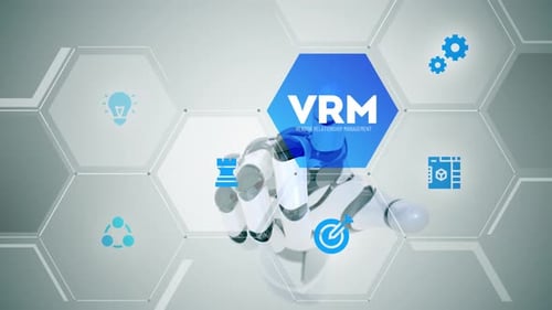 VRM Vendor Relationship Management touchscreen animation